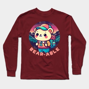 Hiking bear Long Sleeve T-Shirt